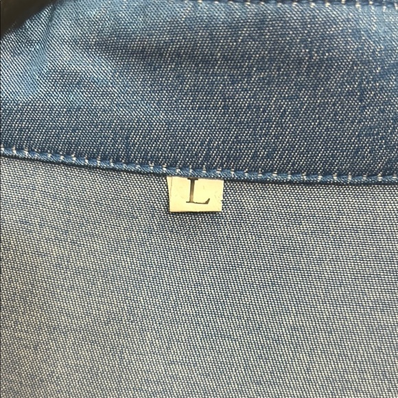 Denim looking Button-Up Shirt Dress - Picture 3 of 5